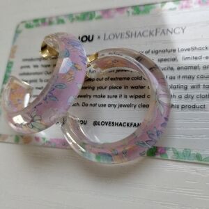 Alison Lou x LoveShackFancy Jelly Hoop Earrings